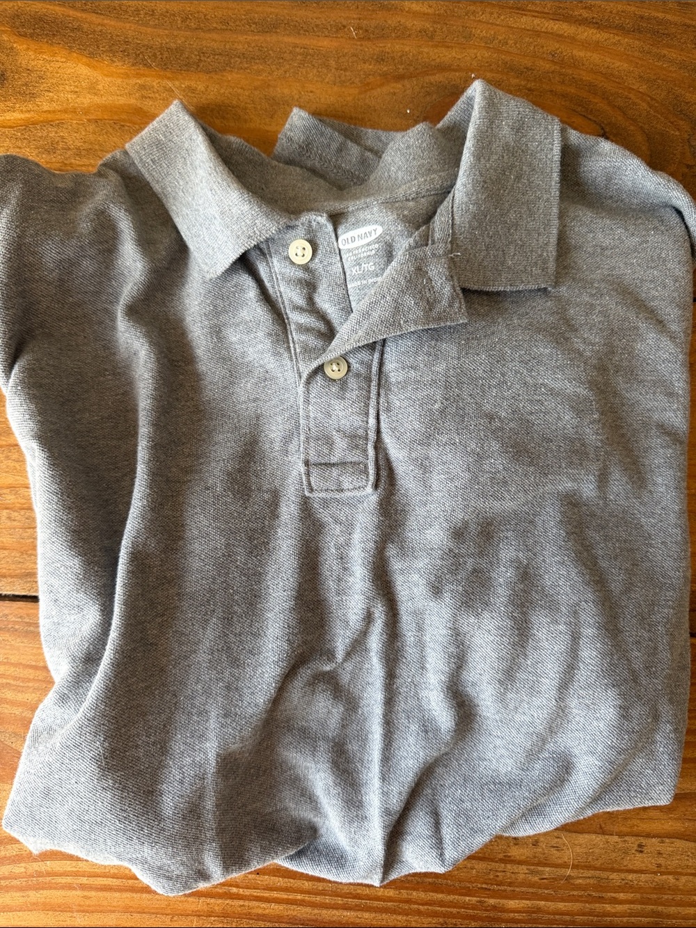 Old Navy Gray Polo Shirt - Short Sleeve ' Classic- XL Tall